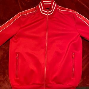 Designer Sean John Red Varsity Jacket